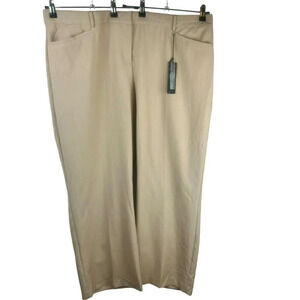 NEW Lane Bryant Classic Trouser Women Plus 24 Tan Lena Curvy Tailored Stretch
